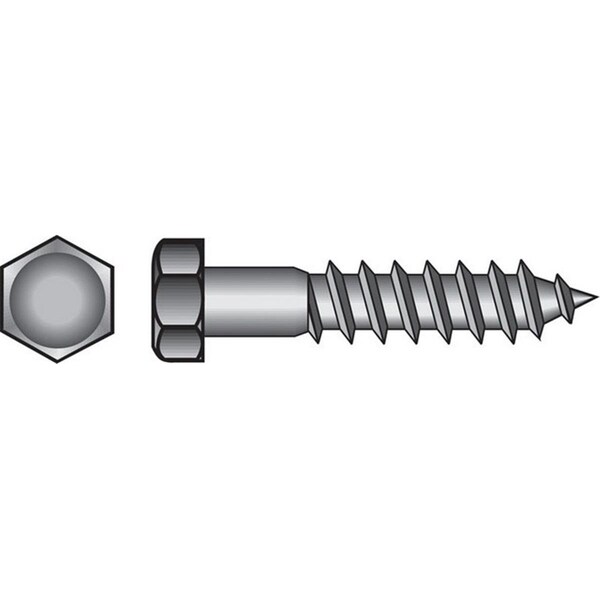 Hillman Lag Screw, 1 1/2 inch, Stainless Steel 59607 - main